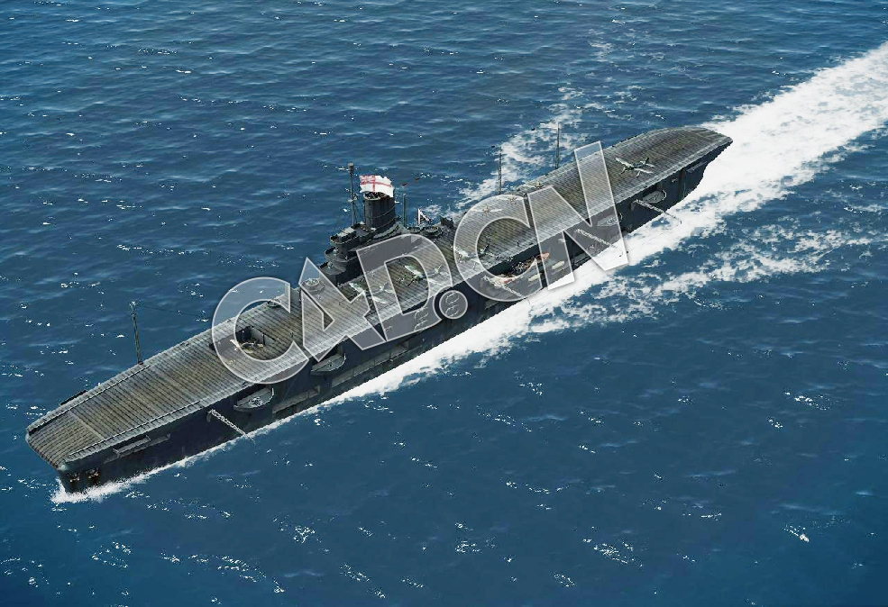 C4D英国海军舰船-皇家方舟号航空母舰模型 Ark Royal Fleet Carrier 3d Model - C4D之家 - 07.jpg
