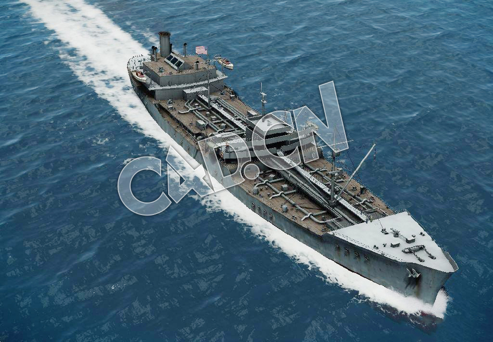 C4D西马隆级油轮模型 Cimmaron class tanker 3d Model - C4D之家 - 23.jpg