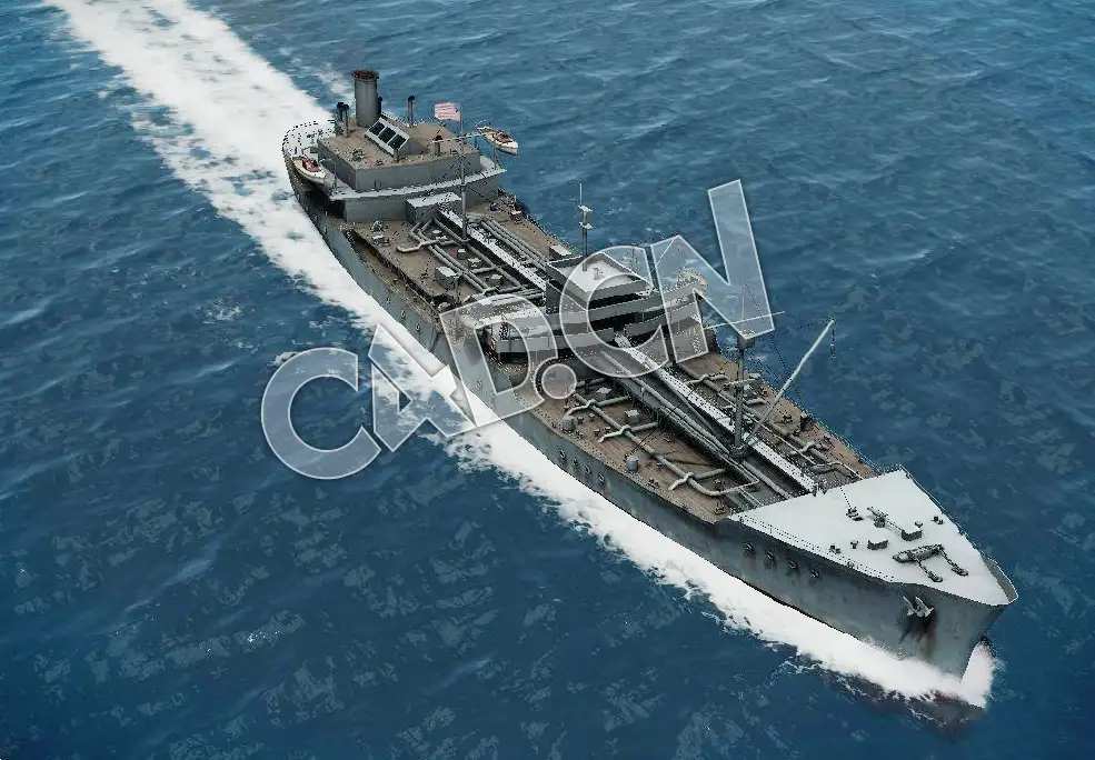 C4D西马隆级油轮模型 Cimmaron class tanker 3d Model - C4D之家 - 23.jpg