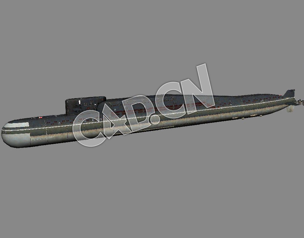 C4D三角洲Ⅲ级战略核潜艇模型 Delta III Class 3d Model - C4D之家 - 25.jpg