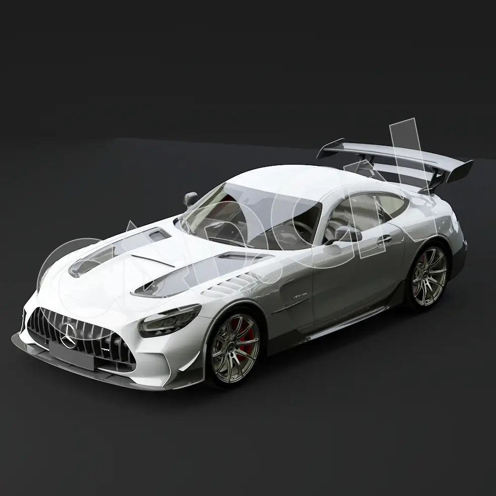 2021款奔驰AMG GT Black Series汽车C4D模型 Mercedes-Benz AMG GT Black Series 2021