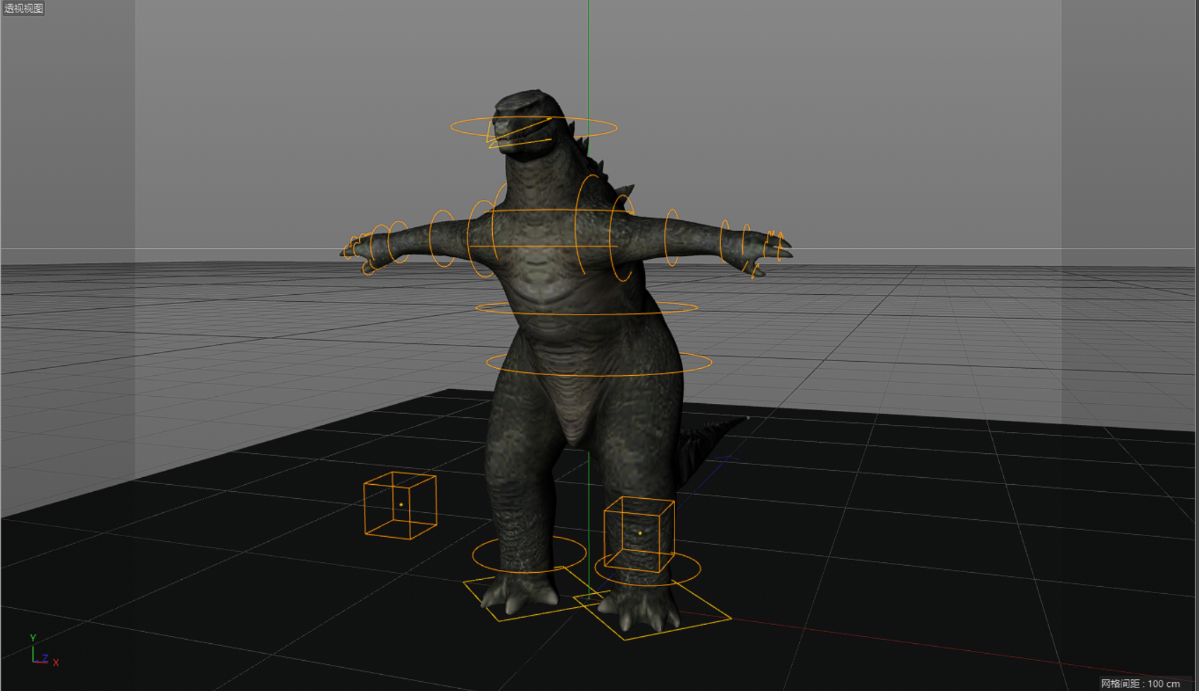 哥斯拉C4D源文件（绑定，控制器，RS渲染器材质） - C4D之家 - 1618821744(1).png