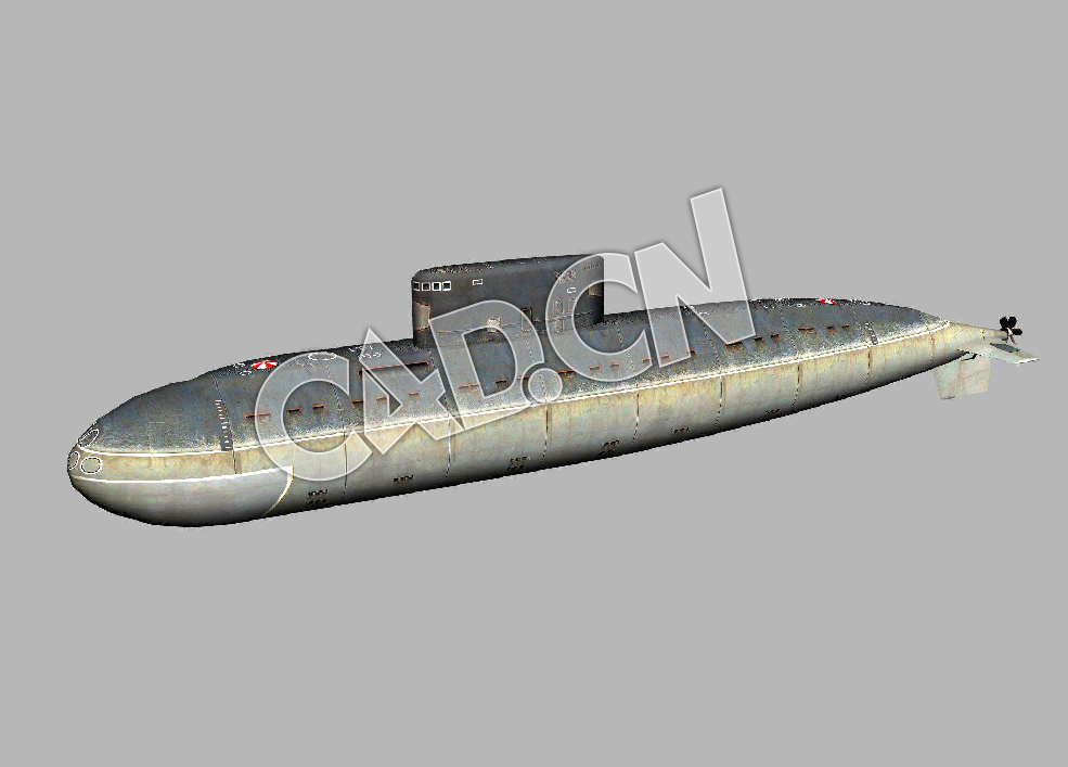 C4D基洛级潜艇模型 Kilo-class submarine 3d Model
