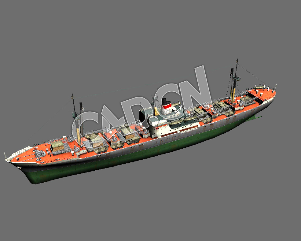 C4D海军舰艇军舰舰船-列宁共青团级重巡洋舰模型 Leninsky Komsomol-class cargo ship - C4D之家 - 60.jpg