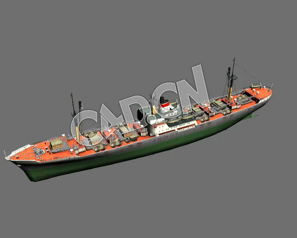 C4D海军舰艇军舰舰船-列宁共青团级重巡洋舰模型 Leninsky Komsomol-class cargo ship - C4D之家 - 60.jpg