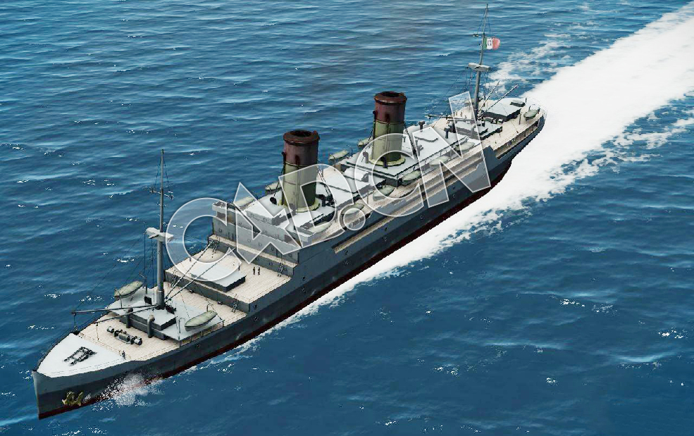 C4D海军舰艇军舰舰船-意大利大班轮模型 Large Italian Liner 3d Model - C4D之家 - 59.jpg
