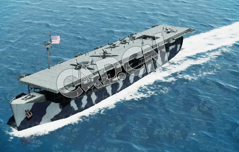 C4D海军舰艇军舰舰船-长岛号护航航空母舰护卫舰模型 Long island Escort Carrier - C4D之家 - 63.jpg