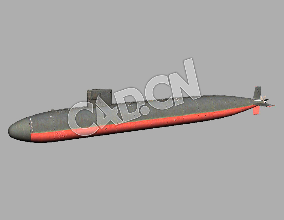 C4D洛杉矶级攻击核潜艇模型 Los Angeles class 3d Model - C4D之家 - 64.jpg