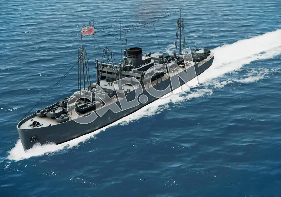 C4D海军舰艇军舰舰船-亚瑟·米德尔顿号运输船模型 Middleton Attack Transport - C4D之家 - 65.jpg