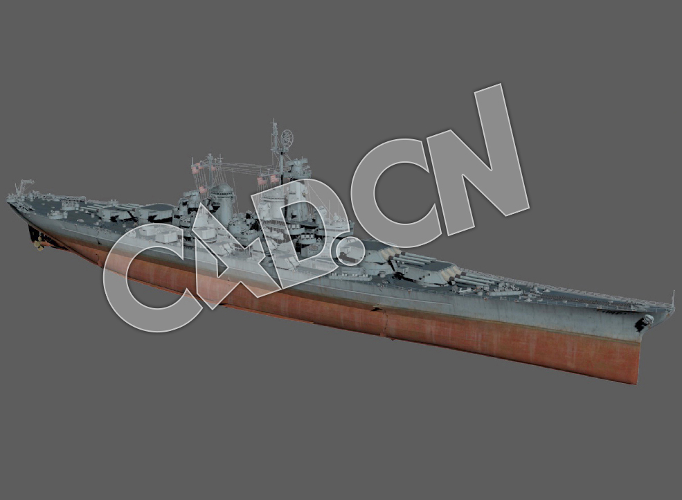 C4D海军舰艇军舰舰船-蒙大拿级战列舰模型 Montana 1945 3d Model - C4D之家 - 69.jpg