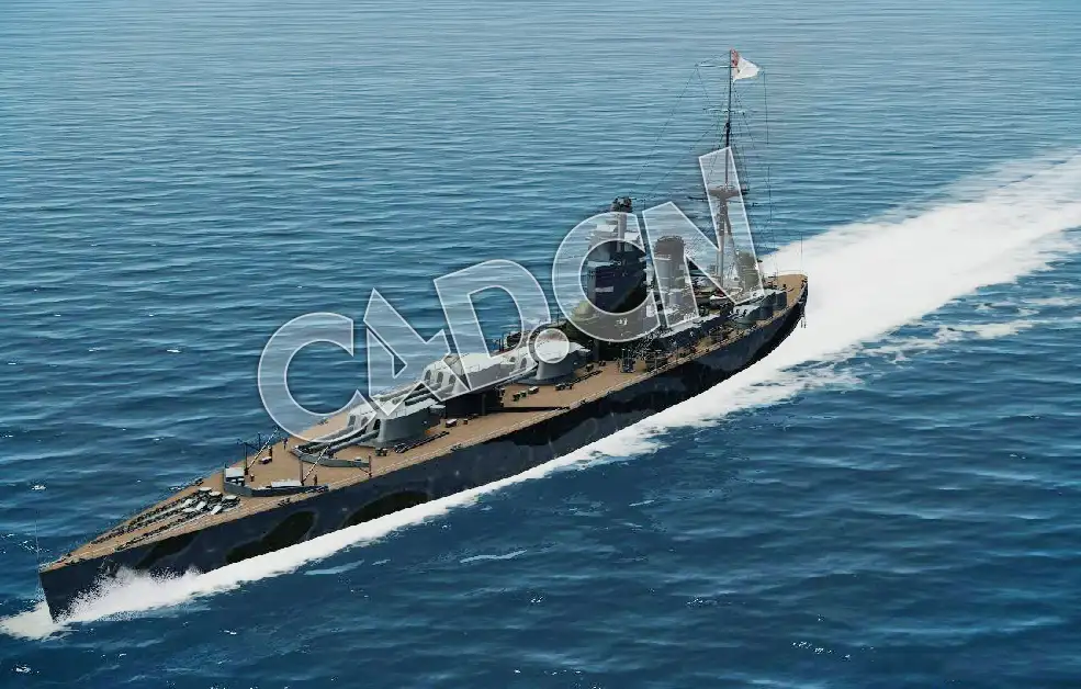C4D海军舰艇军舰舰船-纳尔逊级战列舰模型 Nelson battleship 3d Model - C4D之家 - 74.jpg