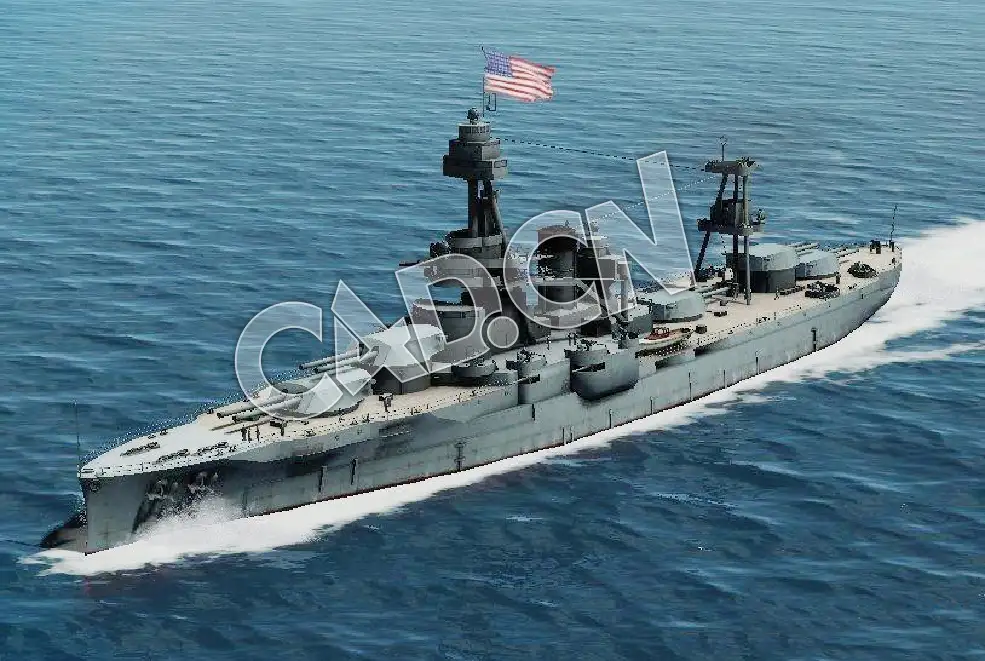 C4D海军舰艇军舰舰船- 纽约级战列舰模型 New York battleship 3d Model - C4D之家 - 76.jpg