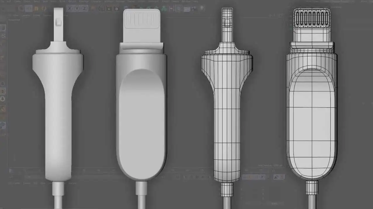 C4D手机usb充电头建模视频教程 Product Modeling - USB - C4D之家 - 55.jpg