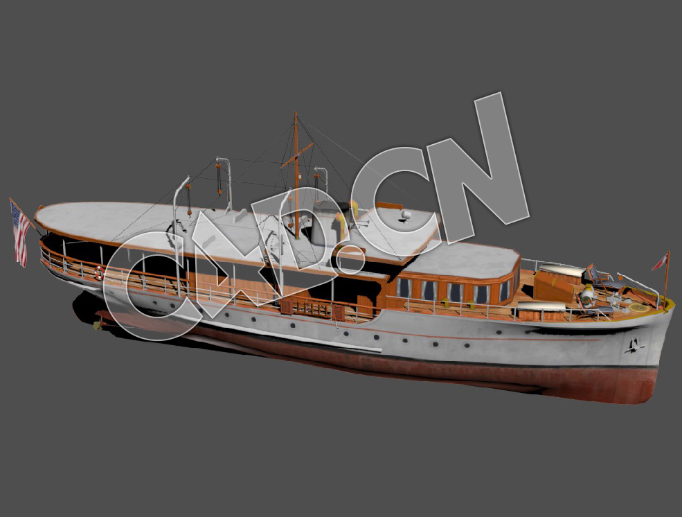 C4D游艇游船模型 Pleasure Craft 3d Model