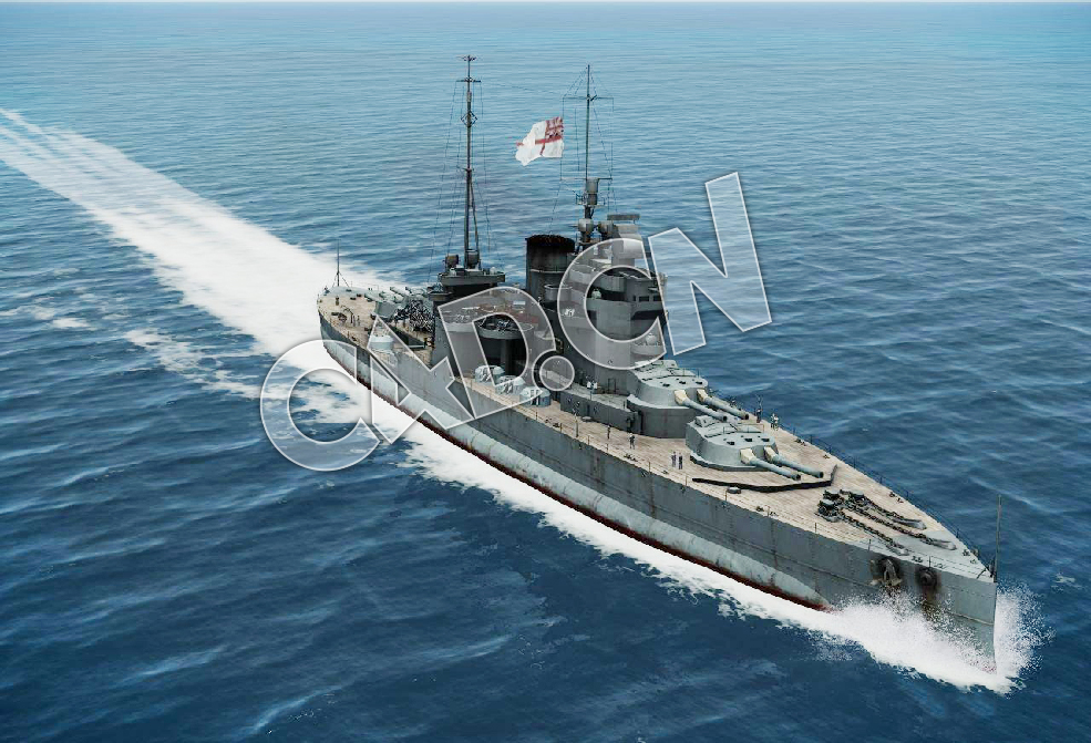 C4D海军舰艇军舰舰船-伊丽莎白女王级战列舰模型 Queen elizabeth battleship 3d Model - C4D之家 - 87.jpg