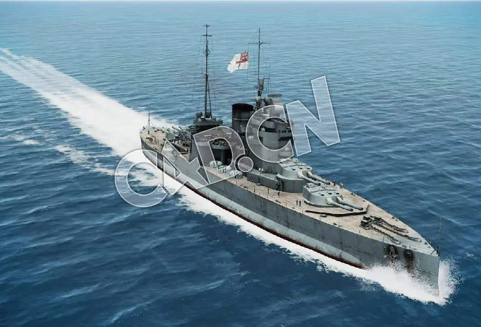 C4D海军舰艇军舰舰船-伊丽莎白女王级战列舰模型 Queen elizabeth battleship 3d Model - C4D之家 - 87.jpg