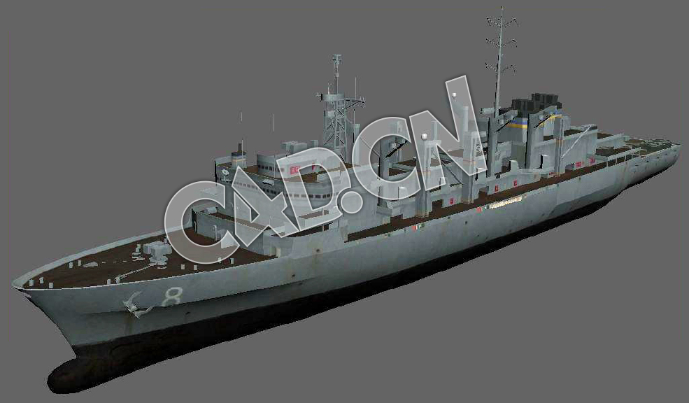 C4D海军舰艇军舰舰船-远洋补给舰加油船模型 Refueller USS 3d Model - C4D之家 - 91.jpg