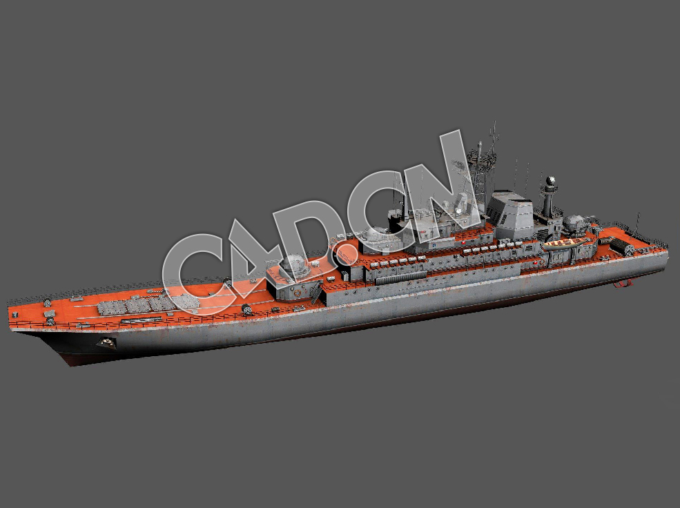 C4D海军舰艇军舰舰船-俄罗斯海军蟾蜍级坦克登陆舰模型 Ropucha-class landing ship 3d - C4D之家 - 95.jpg