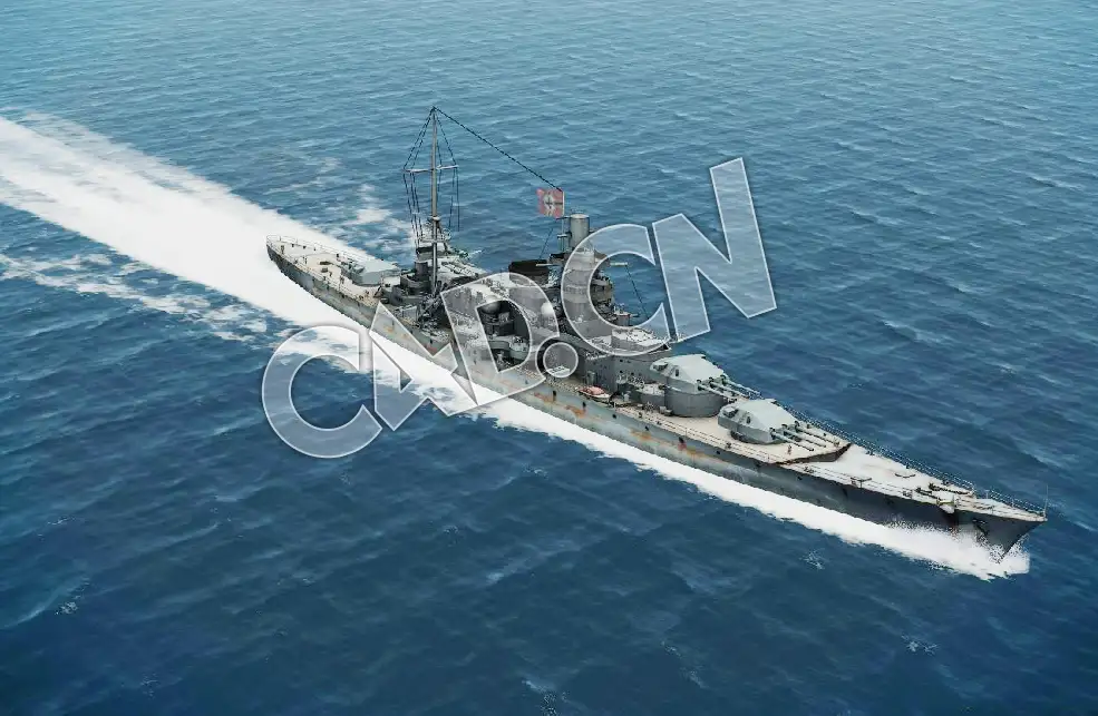 C4D海军舰艇军舰舰船-沙恩霍斯特号战列巡洋舰模型 Scharnhorst battleship 3d Model - C4D之家 - 98.jpg