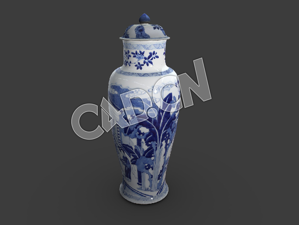C4D中国古代青花瓷花瓶模型 Baluster Vase, One of Three in a Five Piece - C4D之家 - 13-Baluster Vase, One of Three in a Five-Piece.jpg