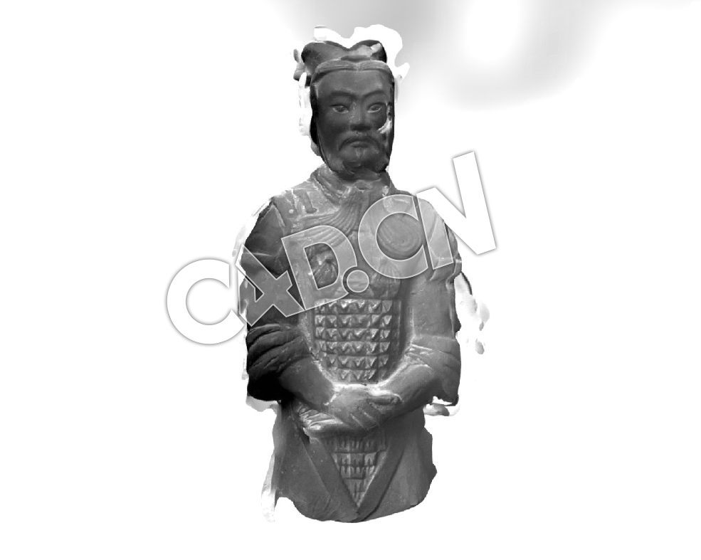 C4D秦始皇兵马俑士兵雕塑模型 Chinese Soldier