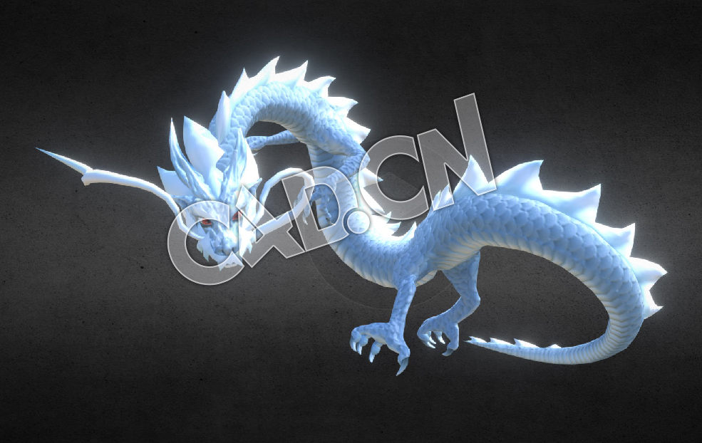 C4D中国龙模型 Dragon Ver2