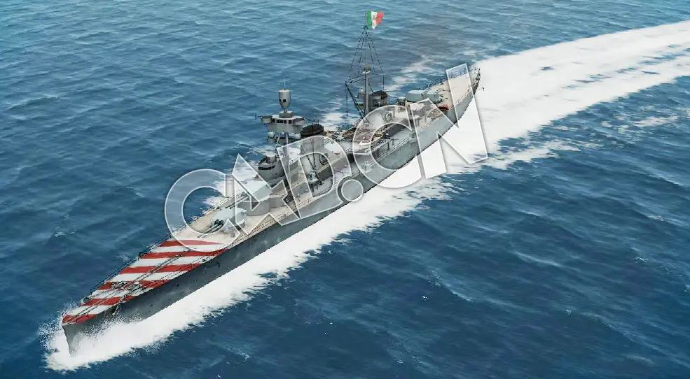 C4D海军舰艇军舰舰船-特伦托级重巡洋舰模型 Trento Heavy Cruiser 3d Model - C4D之家 - 114.jpg