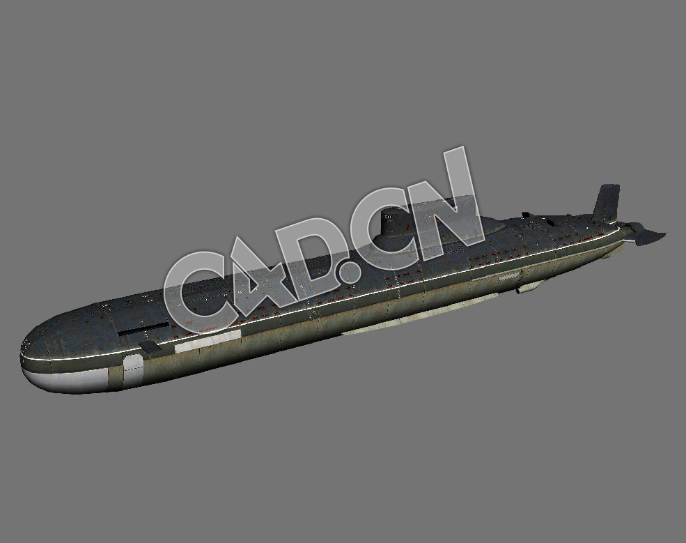 C4D台风级潜艇941型战略核潜艇模型 Typhoon-class submarine 3d Model - C4D之家 - 118.jpg