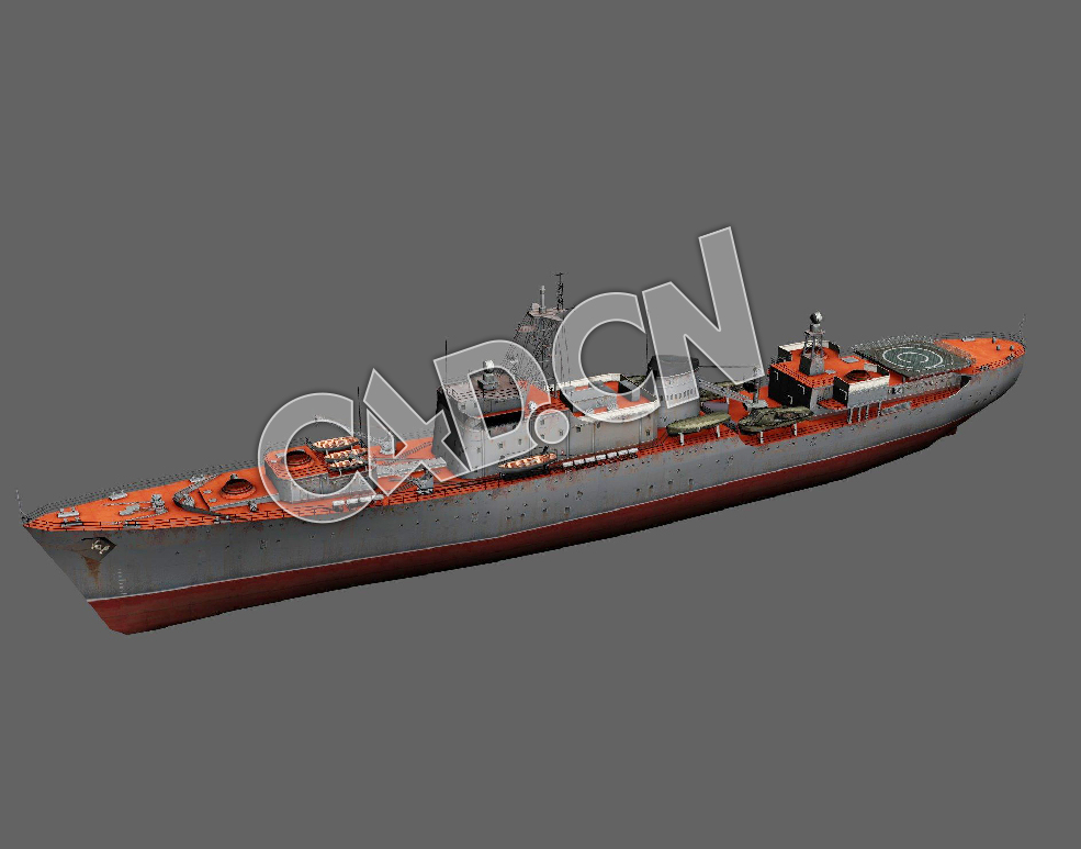 C4D海军舰艇军舰舰船-乌格拉号驱逐舰模型 Ugra 3d Model - C4D之家 - 120.jpg