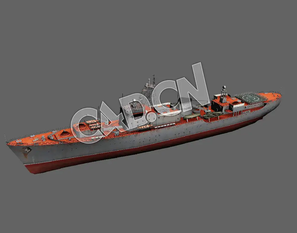 C4D海军舰艇军舰舰船-乌格拉号驱逐舰模型 Ugra 3d Model - C4D之家 - 120.jpg