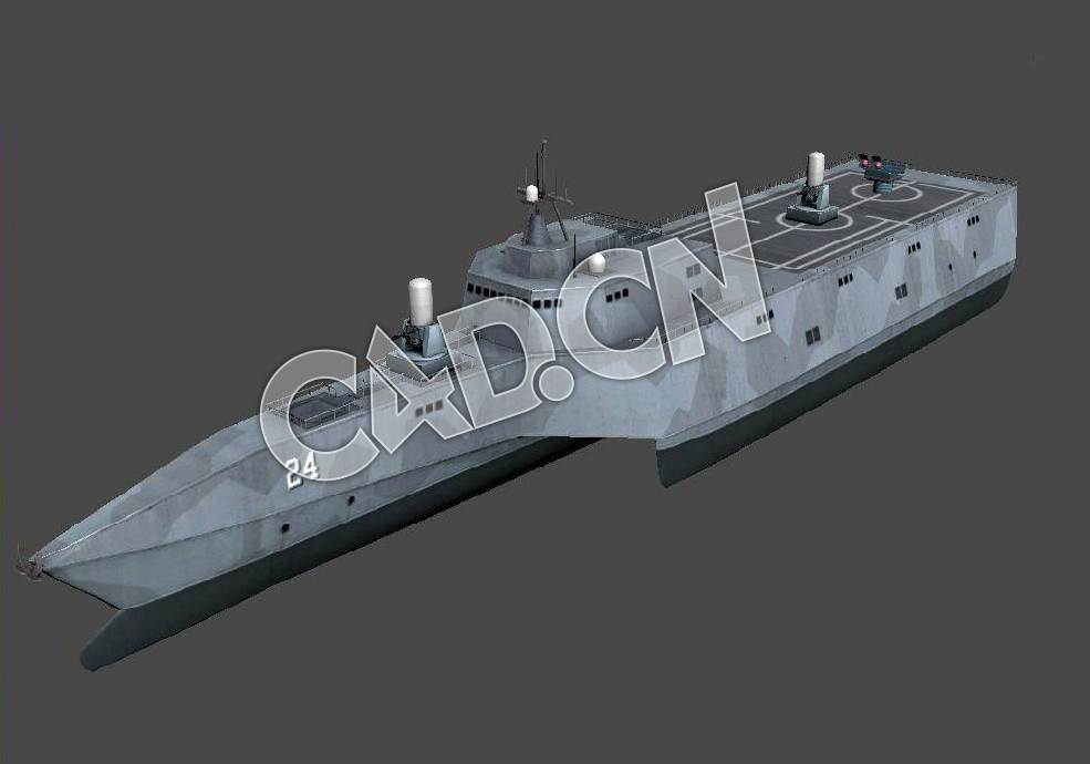 C4D海军舰艇军舰舰船-美国独立级航空母舰模型 USS Independence (LCS-2) 3d Model - C4D之家 - 123.jpg