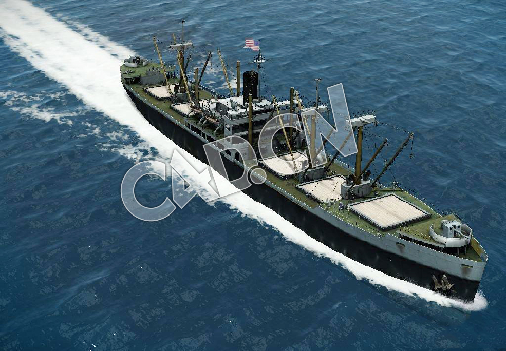 C4D胜利号货轮模型 Victory Cargo 3d Model - C4D之家 - 131.jpg
