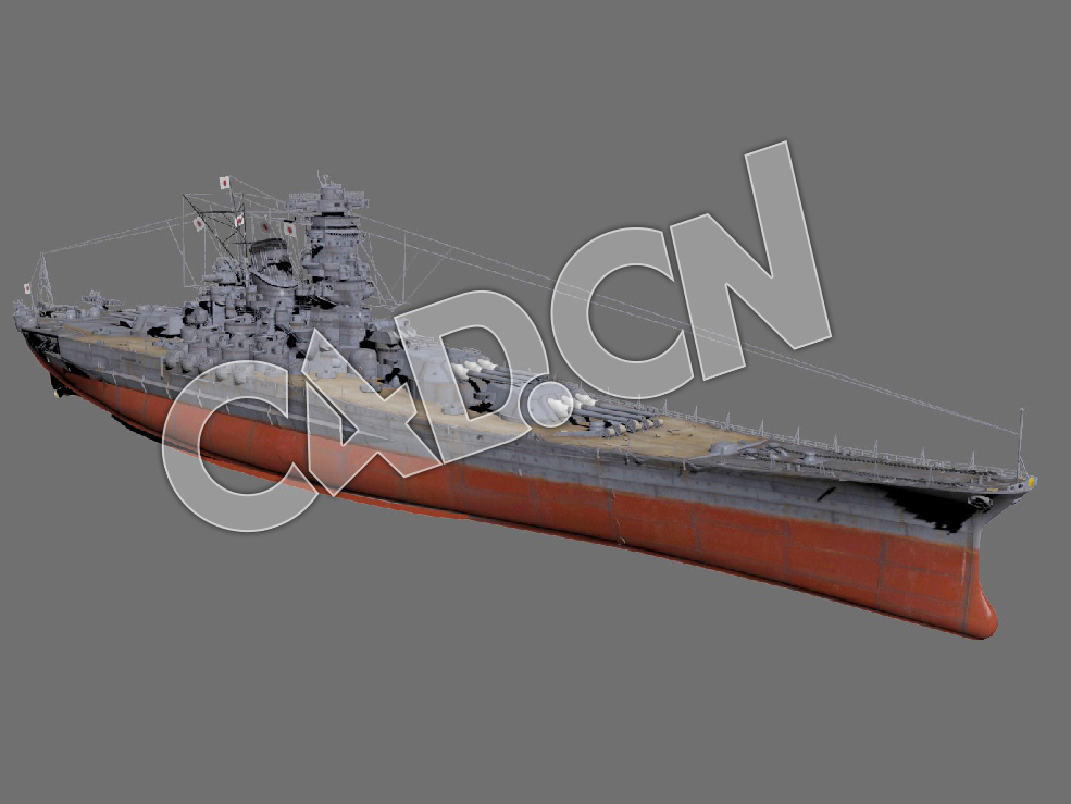 C4D海军舰艇军舰舰船-大和级战列舰模型 Yamato 1944 3d Model - C4D之家 - 136.jpg