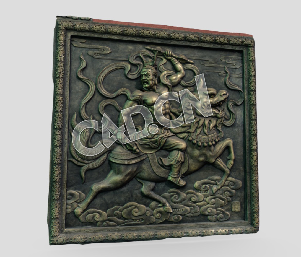 C4D成都大慈寺骑麒麟的神像浮雕背景墙砖雕模型 metal sculptures_01 - C4D之家 - 90-metal sculptures_01.jpg