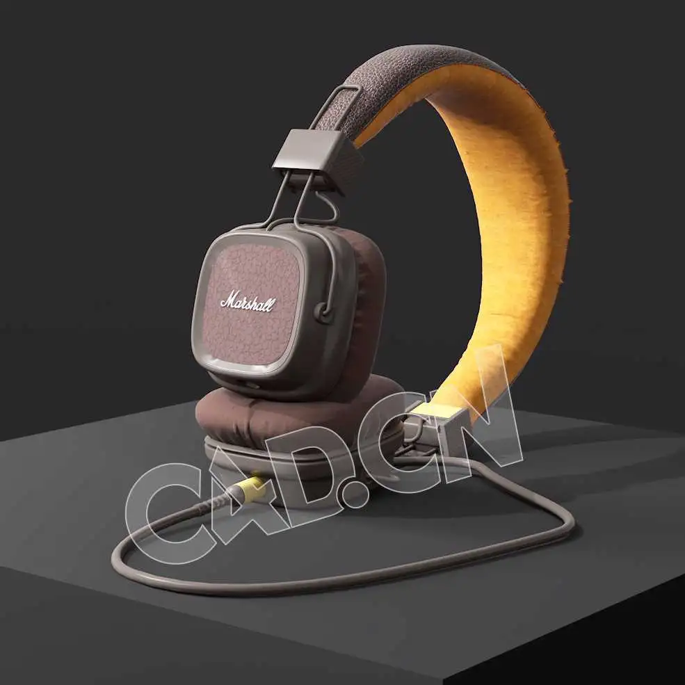 C4D专业耳机模型 headset
