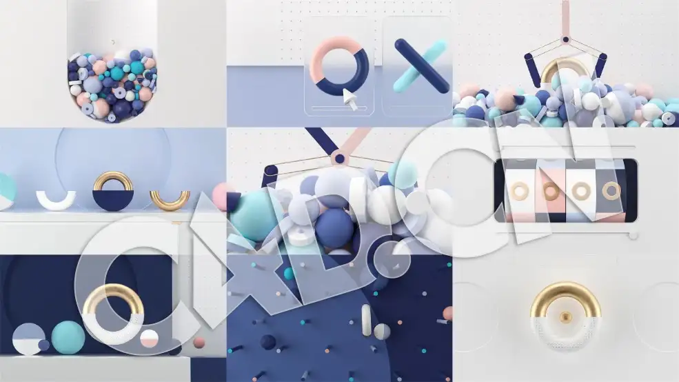 C4D OCTANE栏目包装卡通小球动画工程[杨帆原创工程]