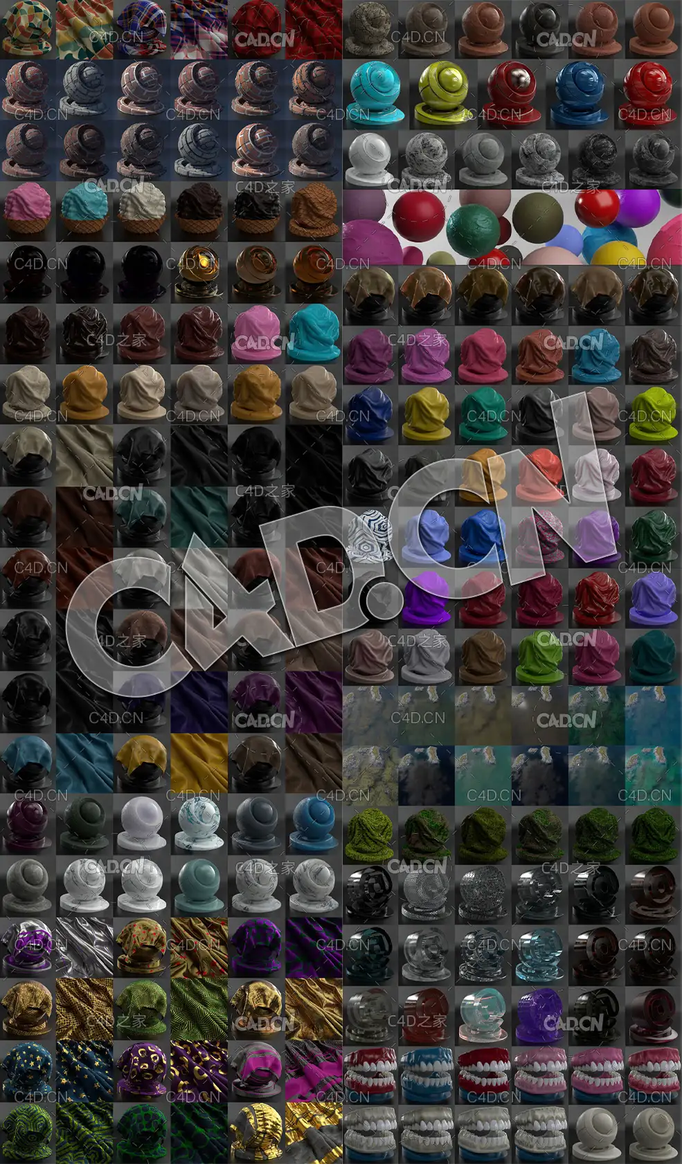 670组C4D Redshift渲染器材质预设金属钢铁布料木纹砖670 Redshift Shaders Cinema 4D - C4D之家 - 未标题-3.jpg