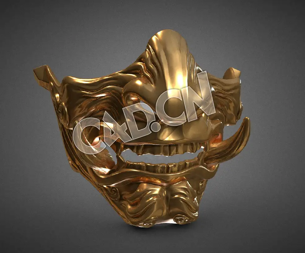 武士面具3D模型 Samurai Mask Model 2 - C4D之家 - 113-Samurai Mask Model 2.jpg