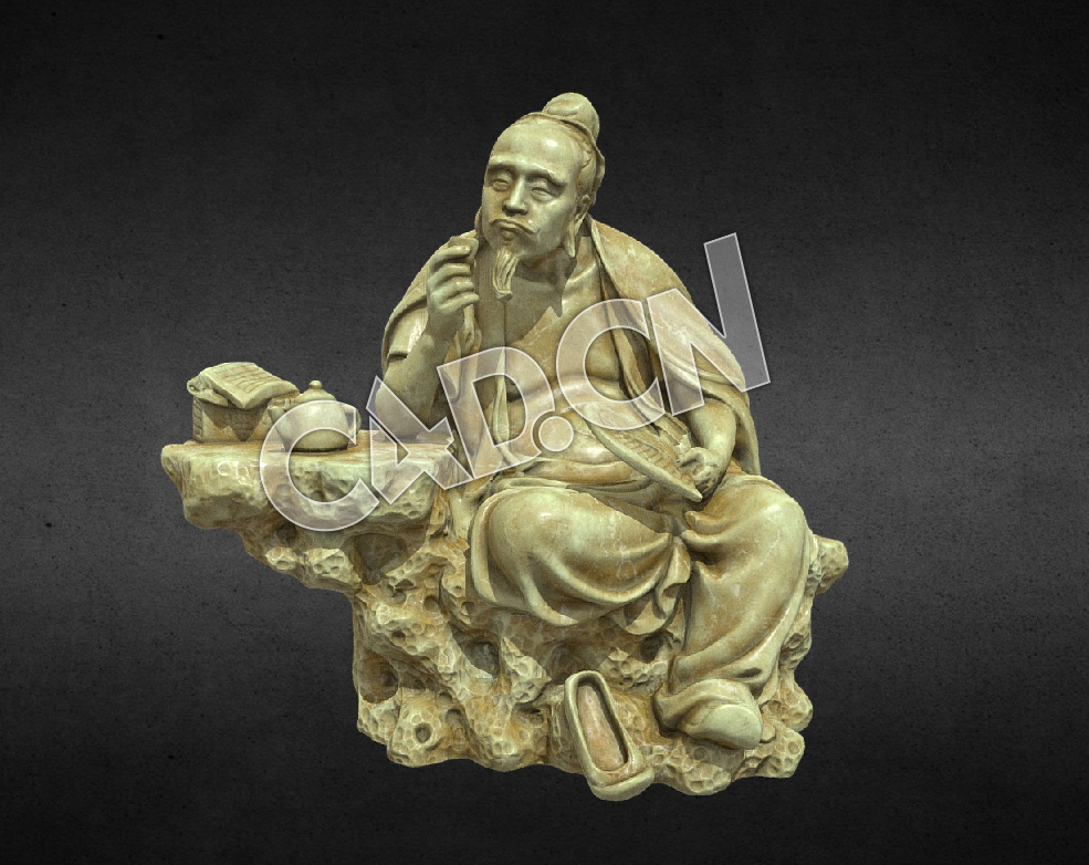 C4D喝酒的古代人雕塑模型 Sculpture - C4D之家 - 117-Sculpture.jpg