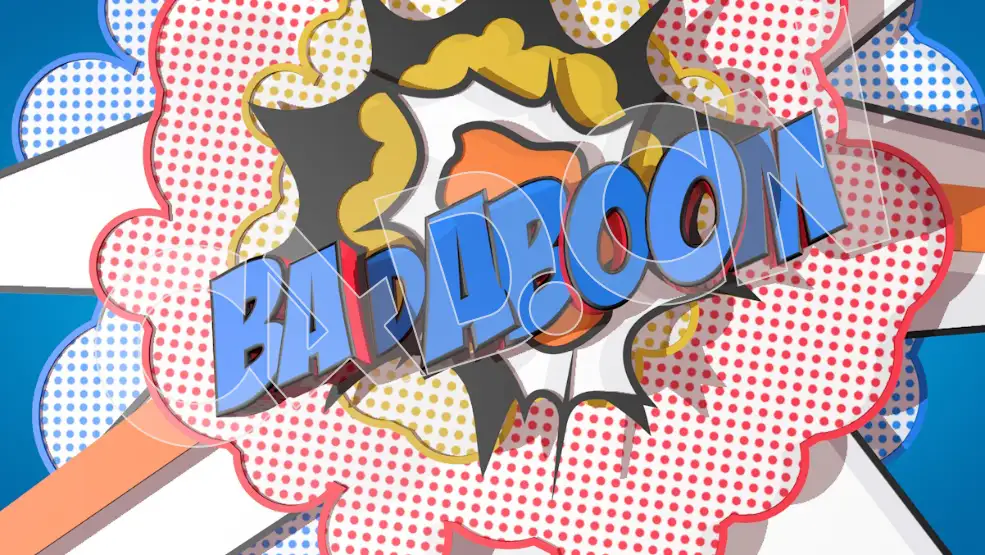 C4D卡通装饰文字电影片头文字标题文字模型 Badaboom 3d model - C4D之家 - 09.jpg