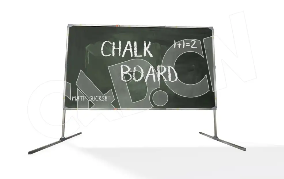 C4D黑板粉笔字电影片头文字标题文字模型 Chalkboard 3d model - C4D之家 - 17.jpg