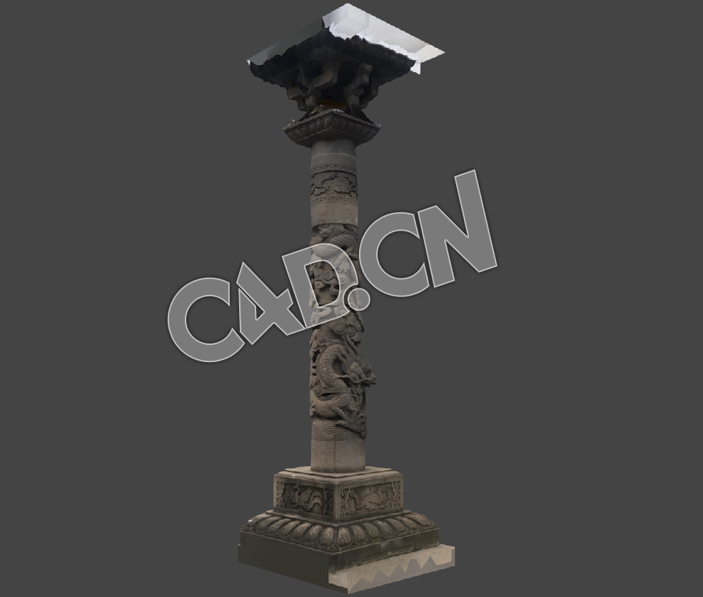 C4D盘龙柱模型 Stone Dragon Pillar 02 - C4D之家 - 132-Stone Dragon Pillar 02.jpg