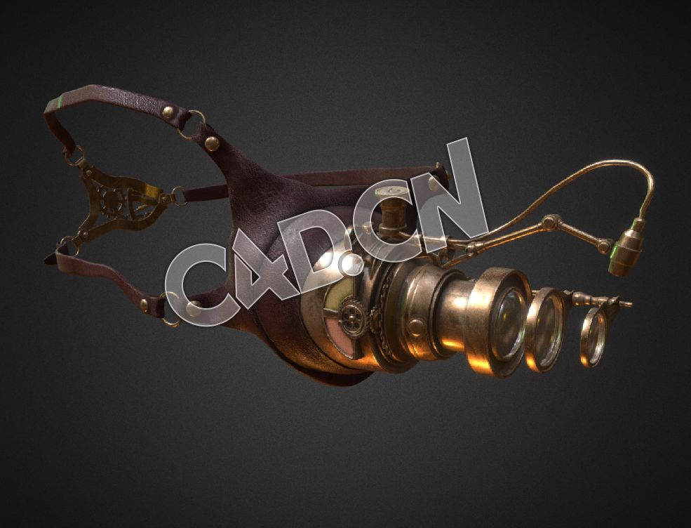 C4D蒸汽朋克风镜模型 Steampunk goggles - C4D之家 - 129-Steampunk-goggles.jpg