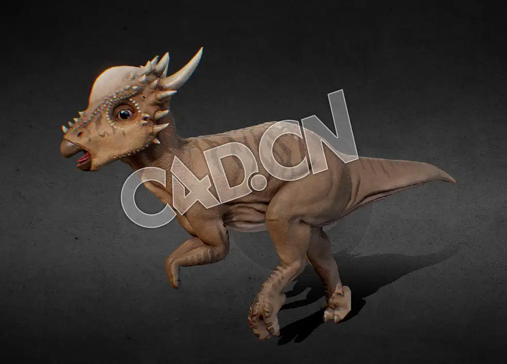 C4D冥河龙模型 Stygimoloch