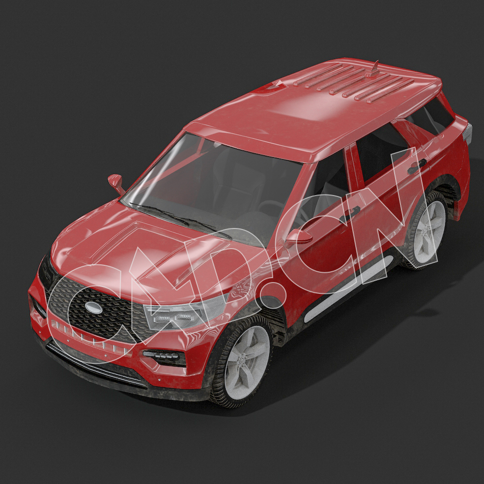C4D路虎越野汽车模型 Civilia Car