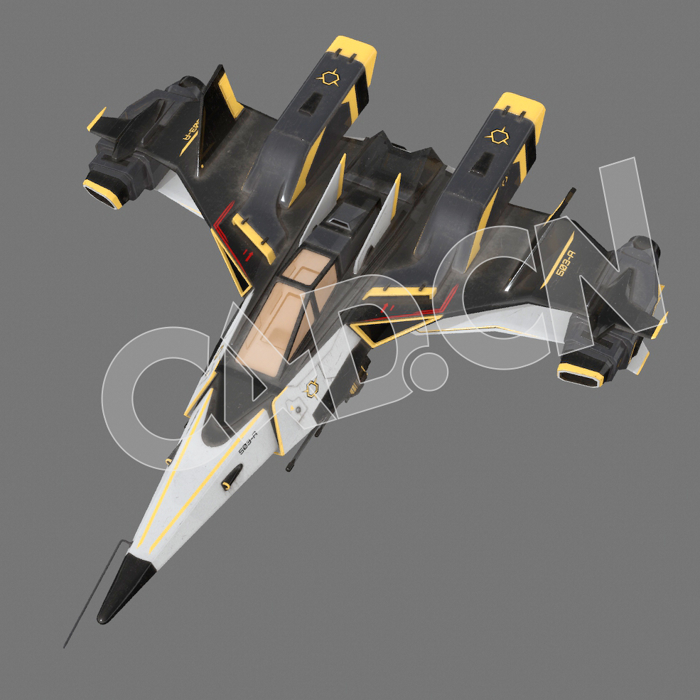 C4D战斗机模型 Fighter Ship - C4D之家 - RenderCrate-Fighter_Ship.jpg