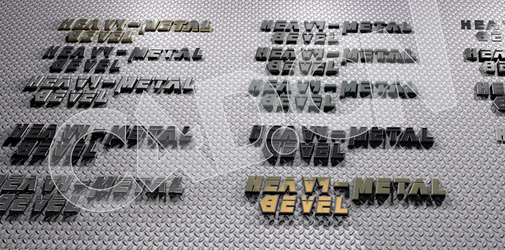 C4D重金属斜面文字电影片头文字标题文字模型 Heavy Metal Bevels 3d model - C4D之家 - 37.jpg