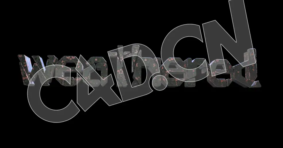 C4D风化金属字电影片头文字标题文字模型 Weathered 3d model