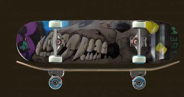 滑板车C4D模型 Skate 3D model - C4D之家 - 滑板渲染图2