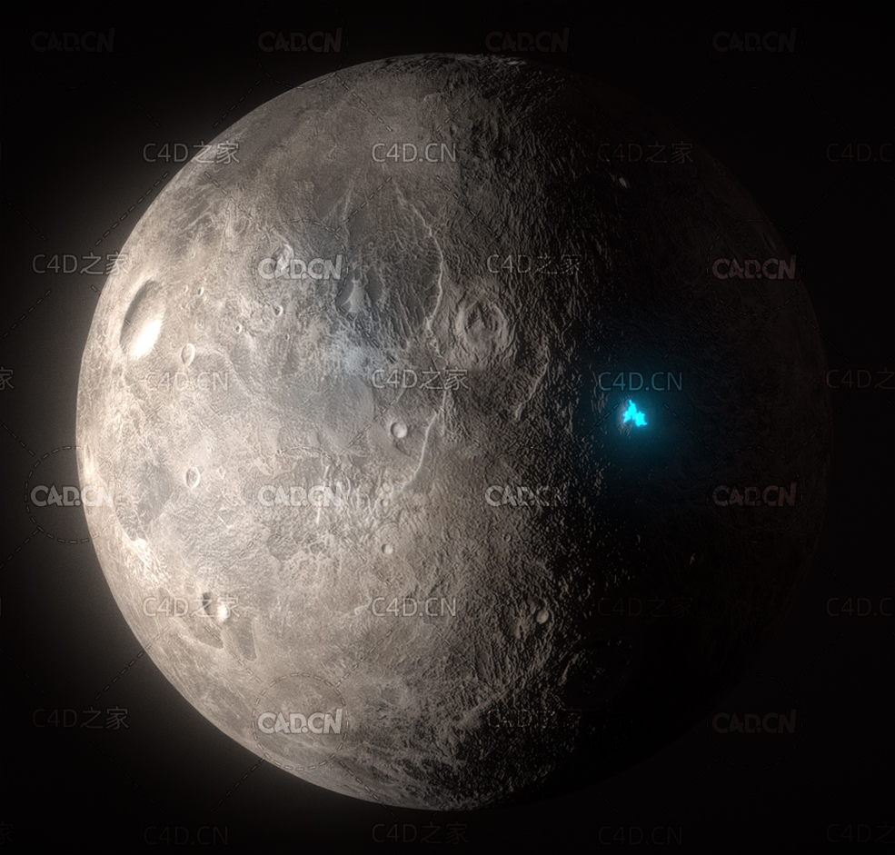 C4D矮行星谷神星模型 ceres - C4D之家 - 06.jpg